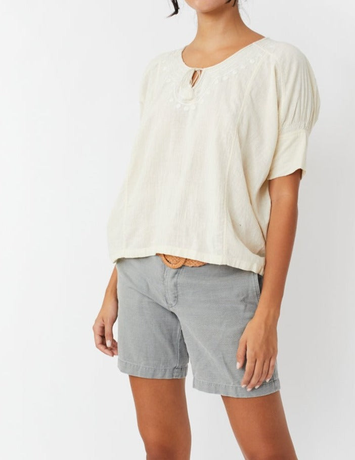 Emi Cotton Top - Natural