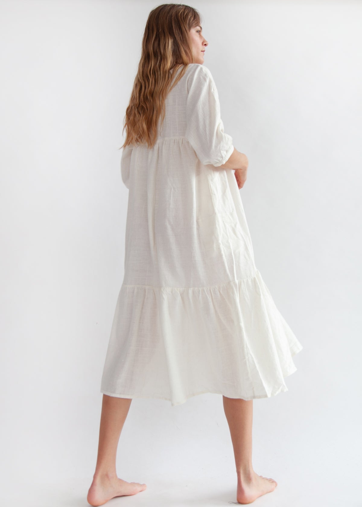 Ada Cotton Dress - Natural
