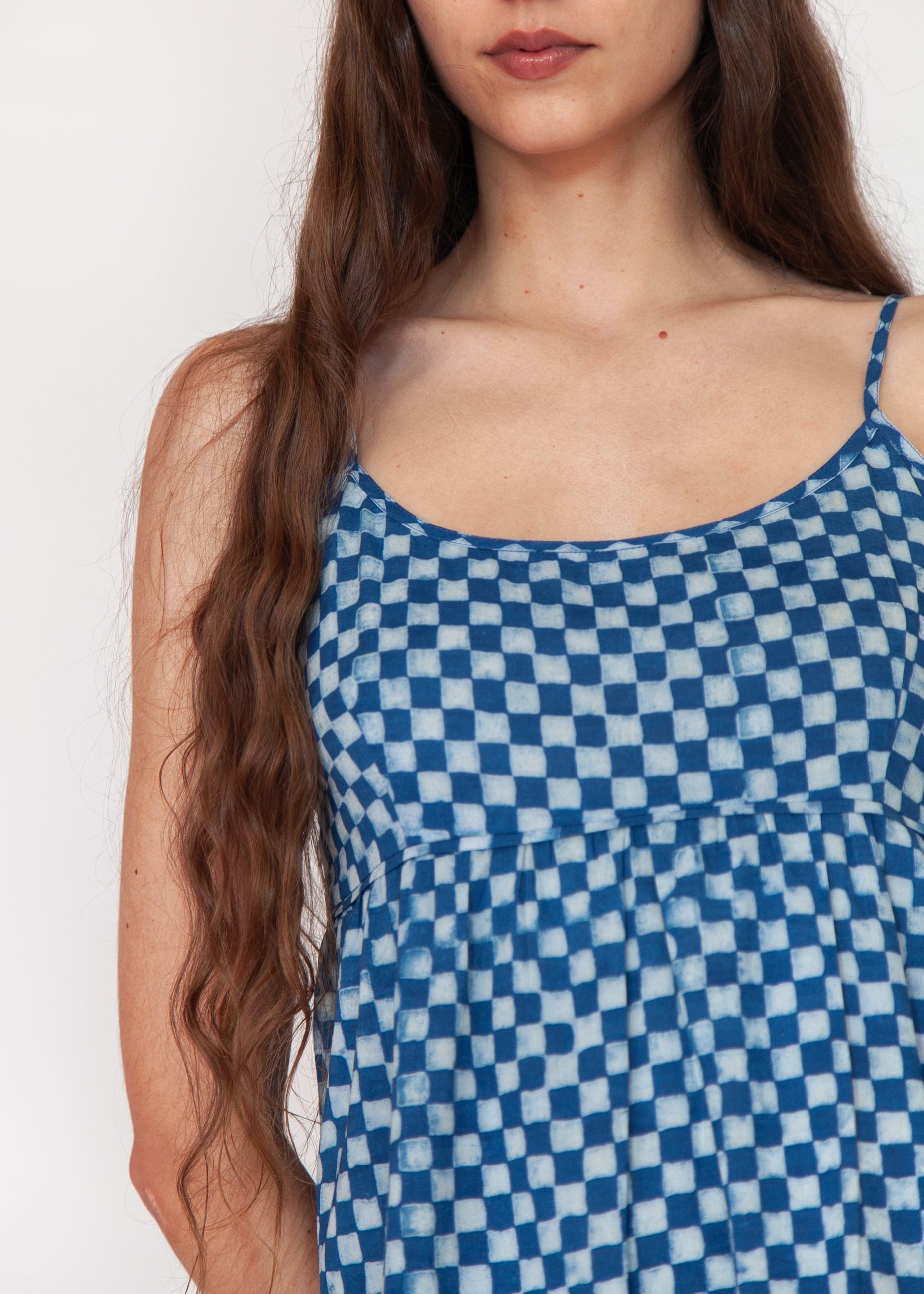 Gaia Ananta Slip Dress - Natural Indigo