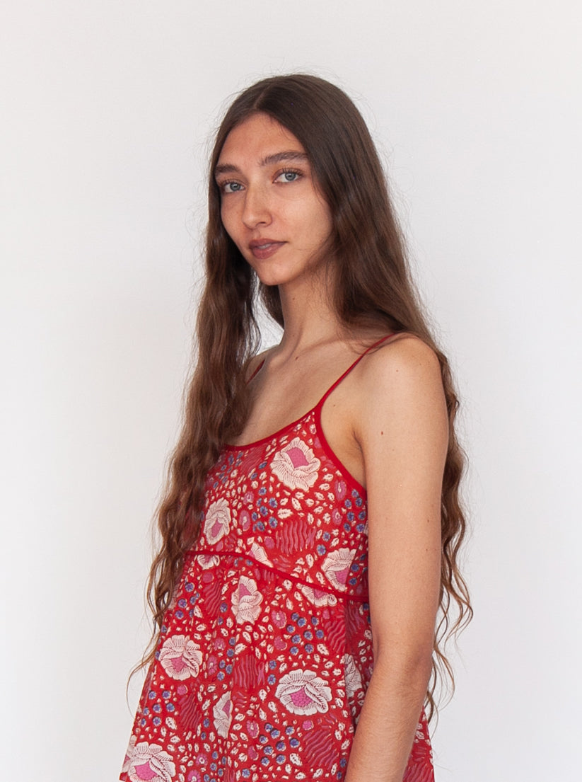 Gaia Booj Slip Dress - Poppy