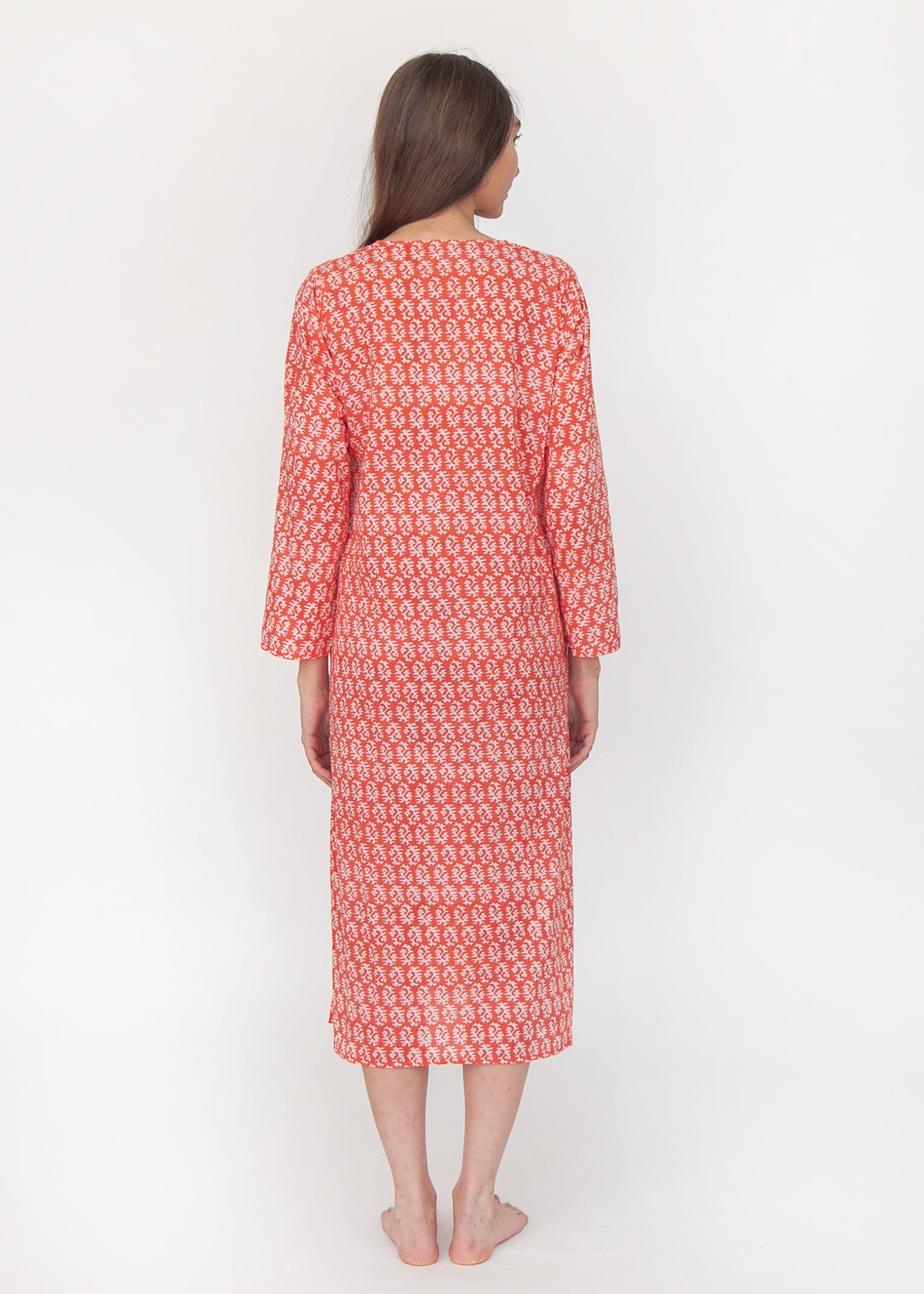 Celaya Greece Kurta - Poppy