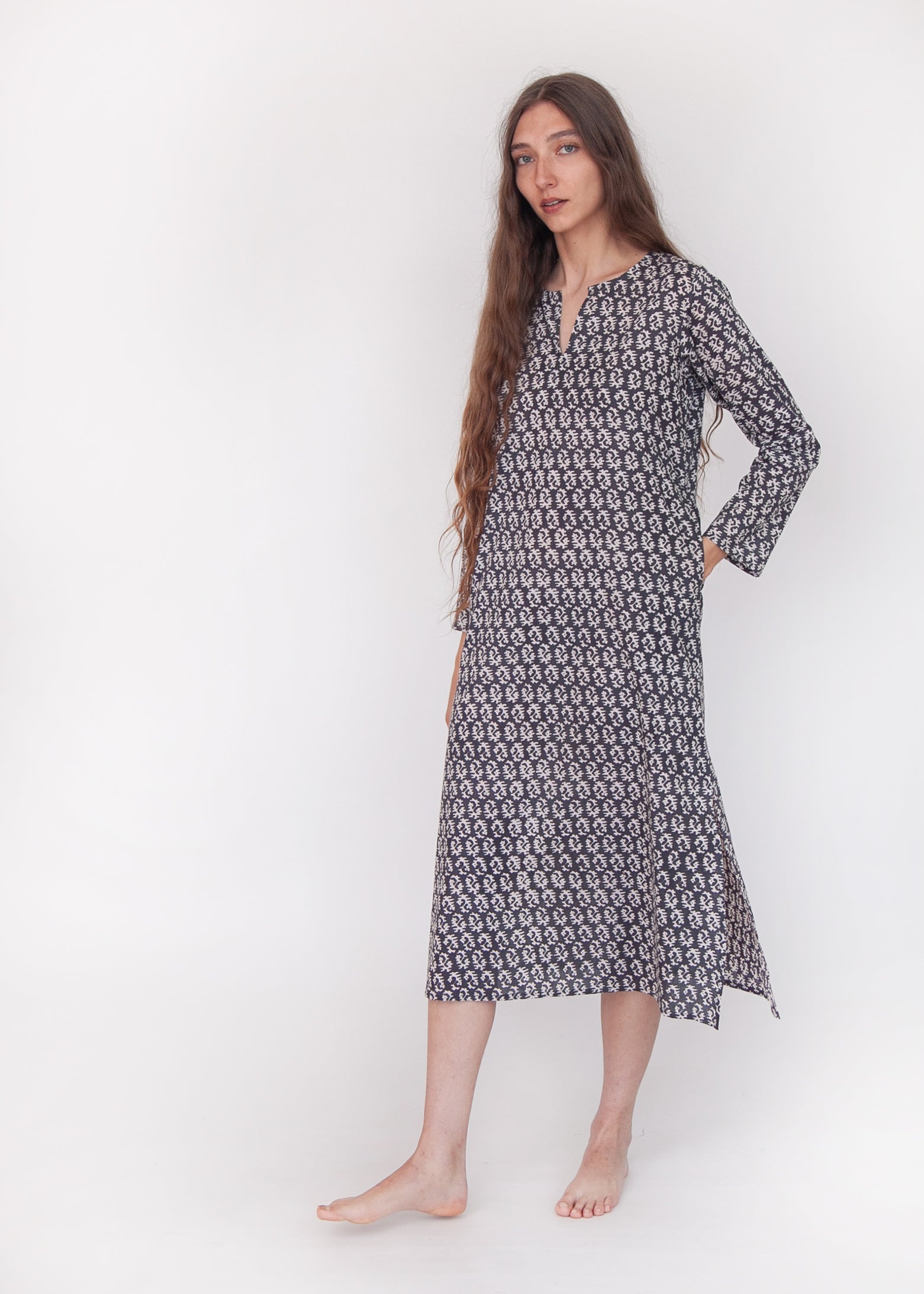 Celaya Greece Kurta - Nero