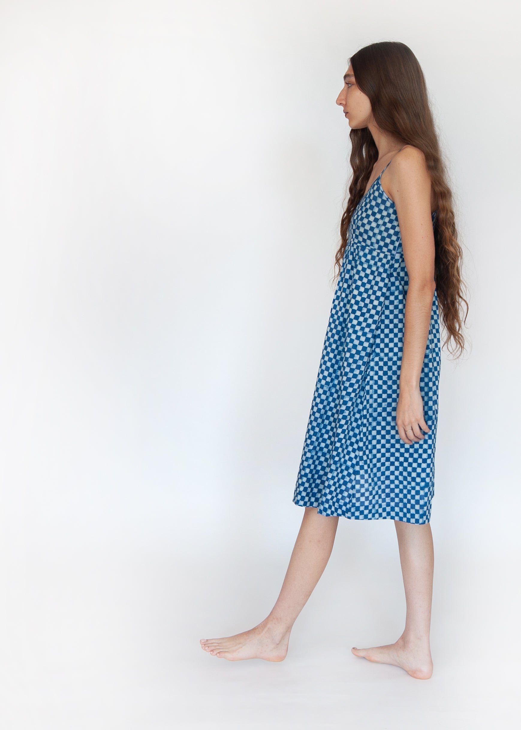 Gaia Ananta Slip Dress - Natural Indigo