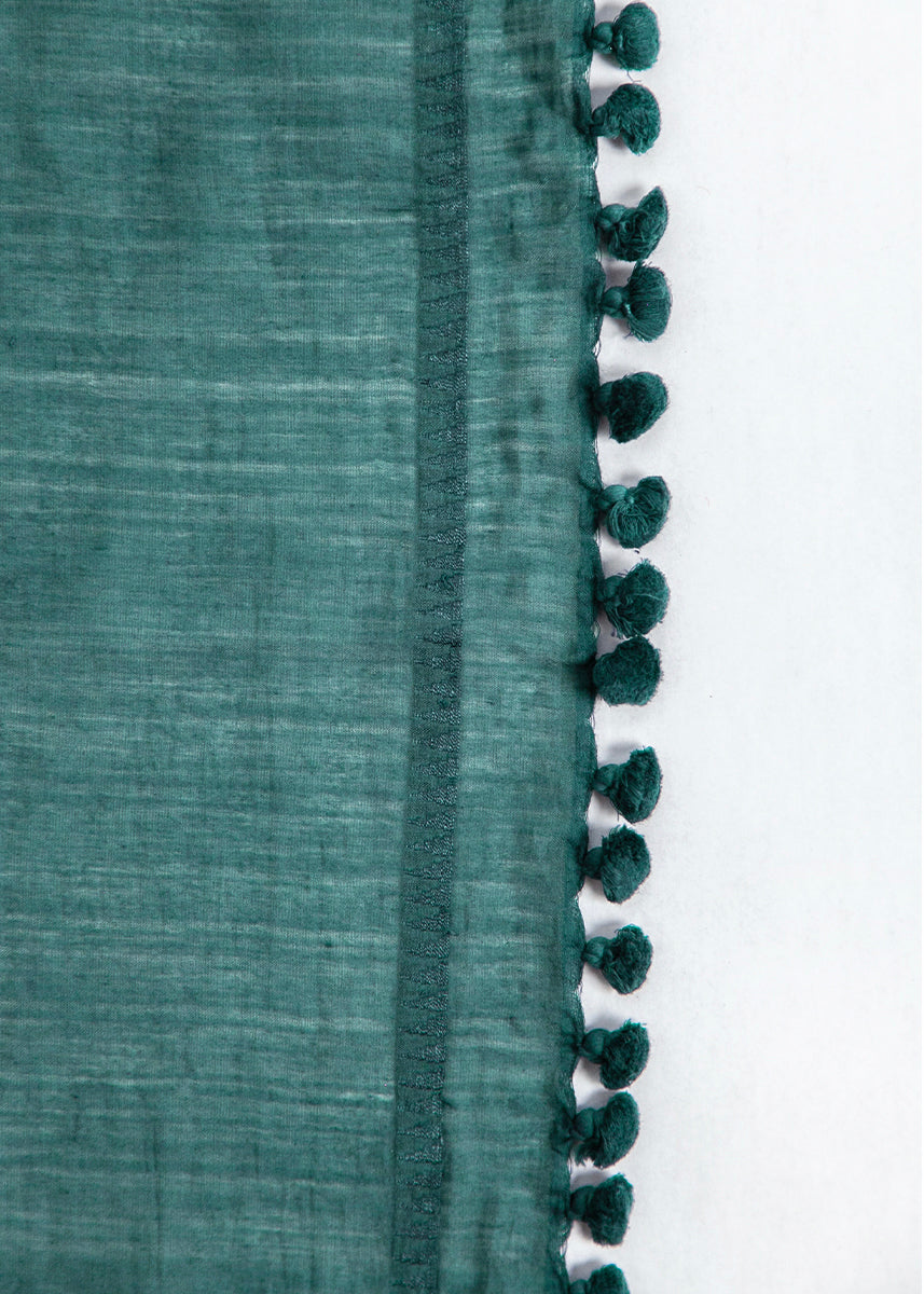 Dupatta Plain Shawl, Emerald