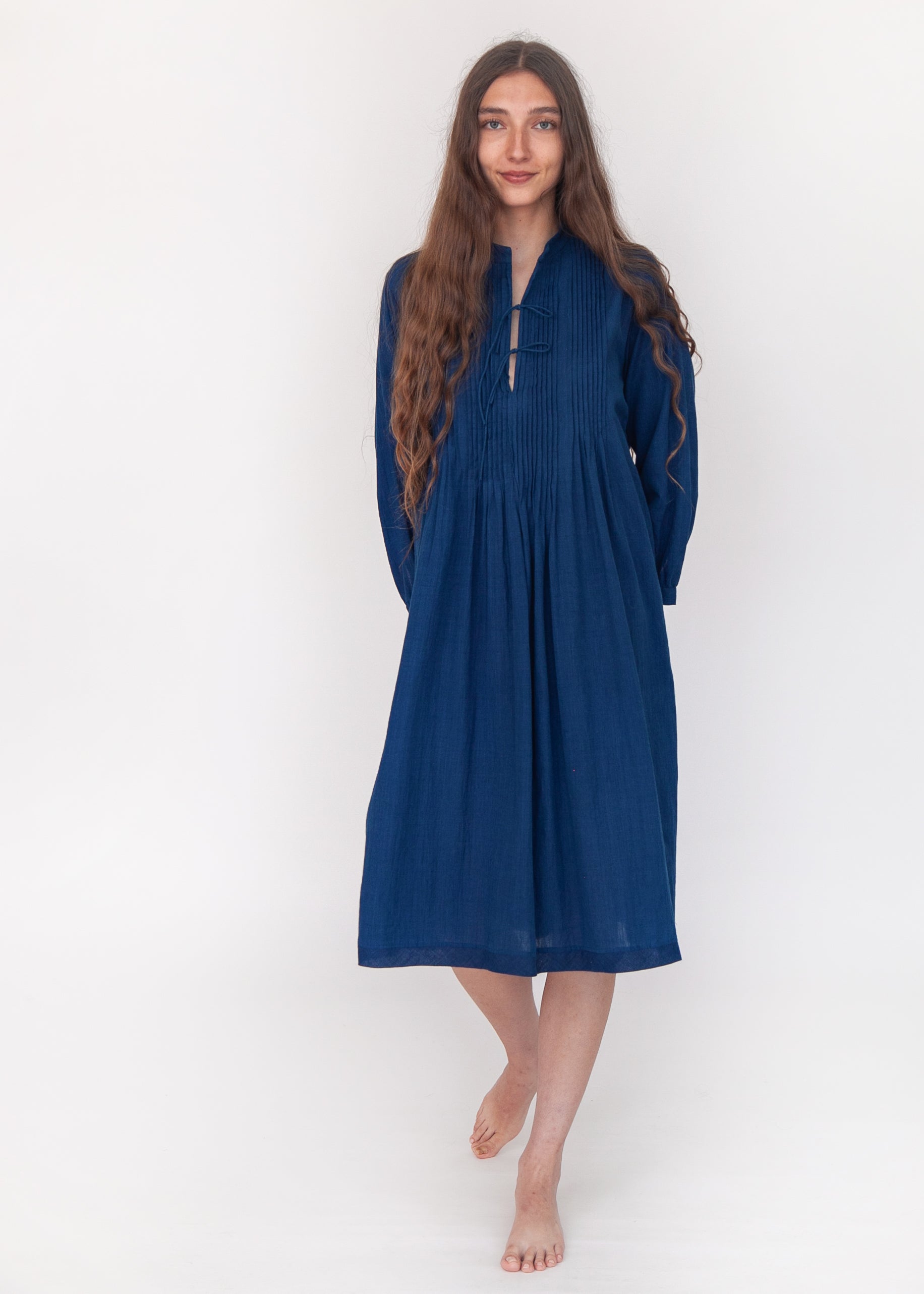 Aditi Natural Indigo Dress