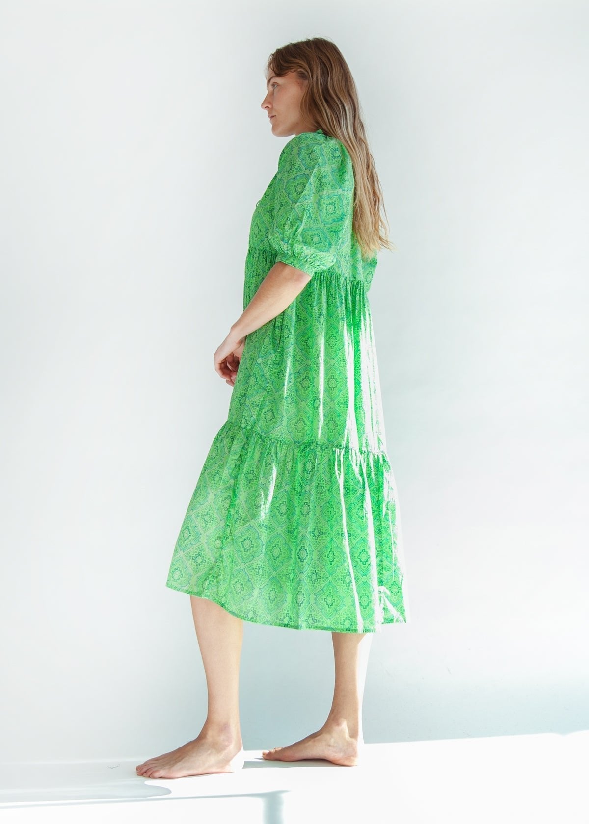 Katia Overdyed Dress, Leaf