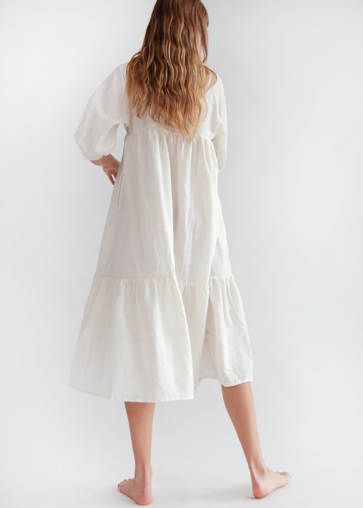 Ada Cotton Dress - Natural