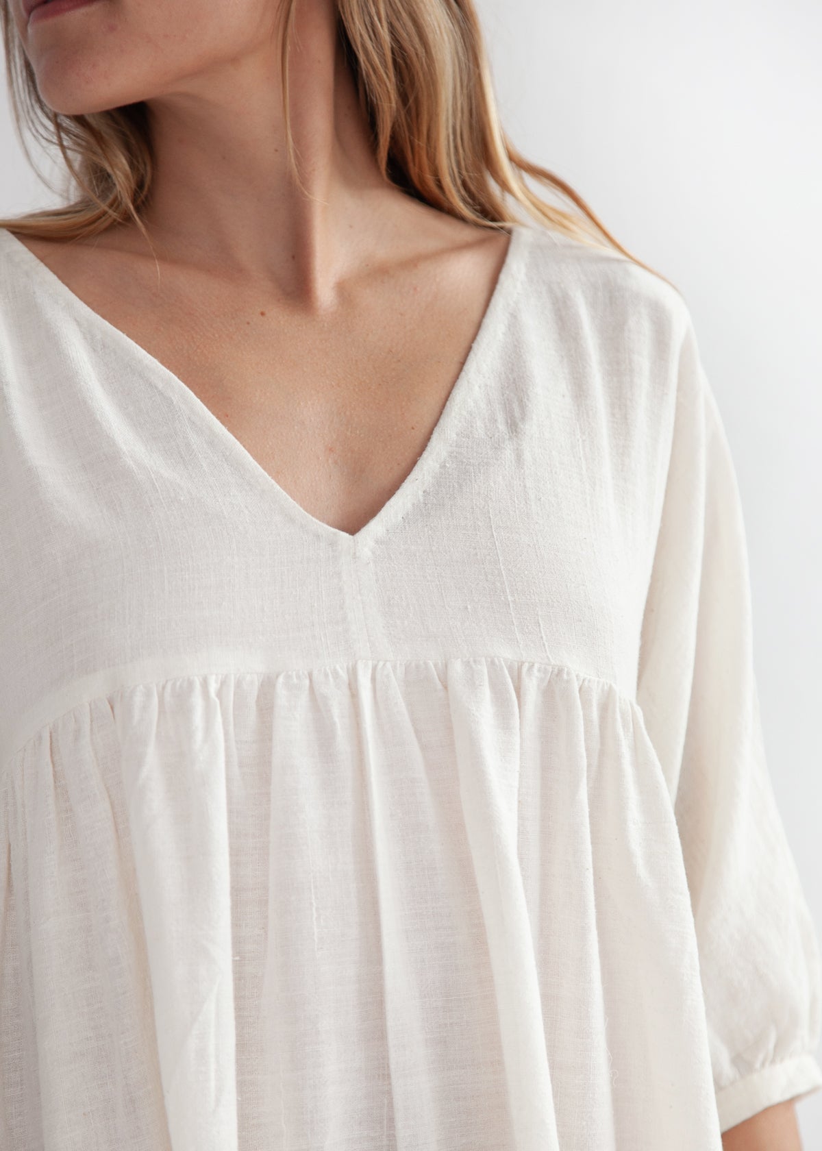 Ada Cotton Dress - Natural