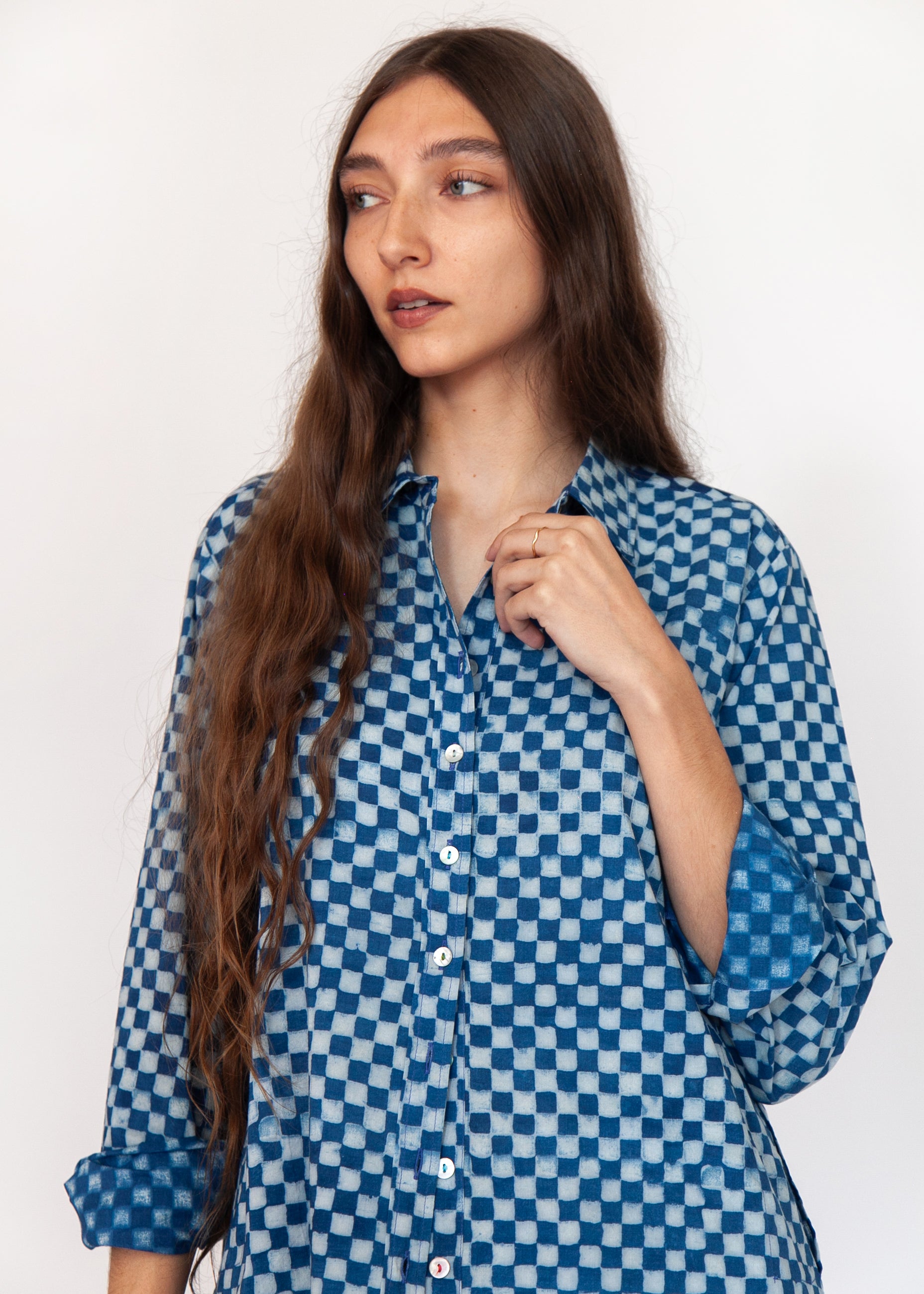 Ali Ananta Top - Natural Indigo