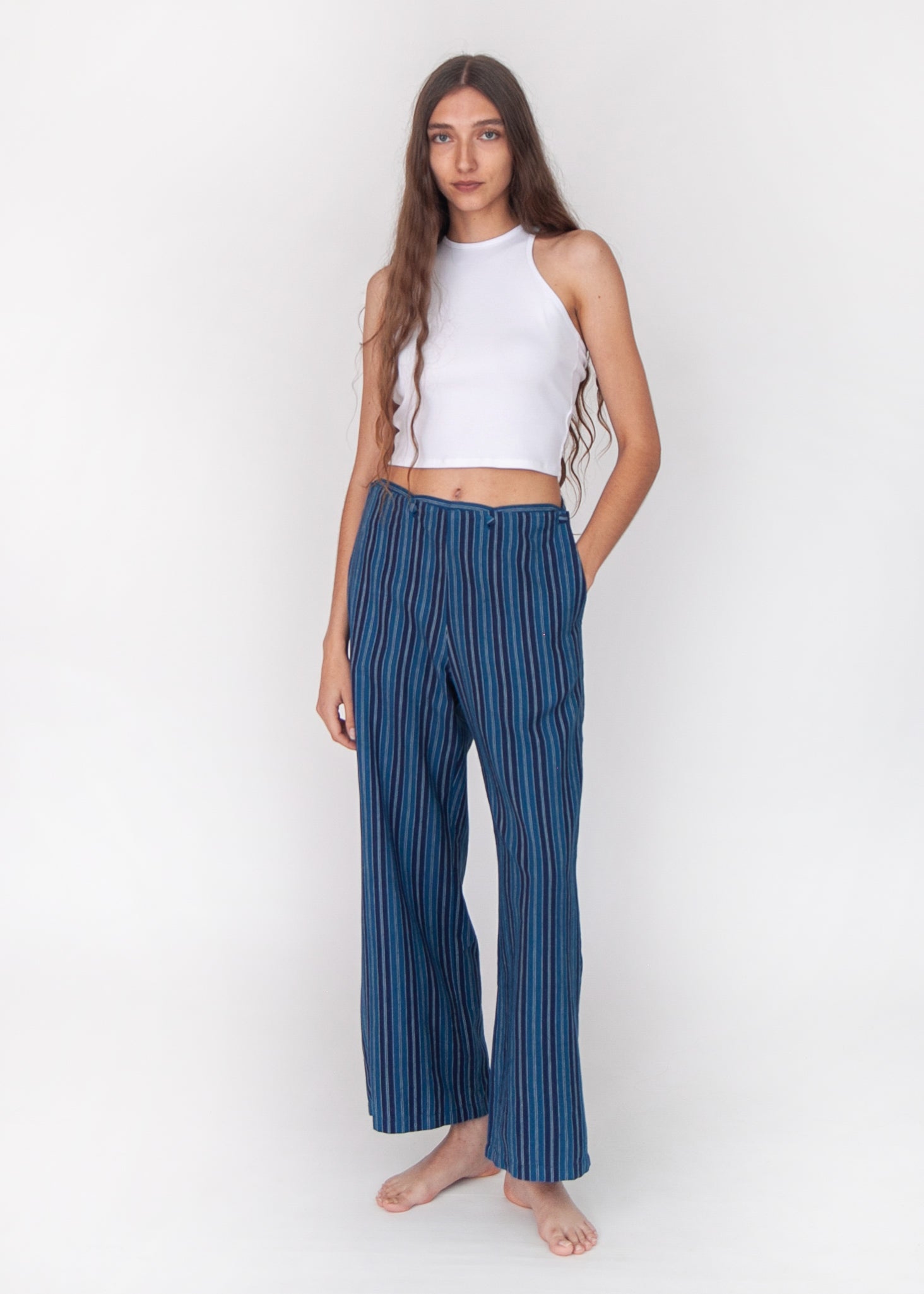 Louise Modern Stripe Pant - Blue