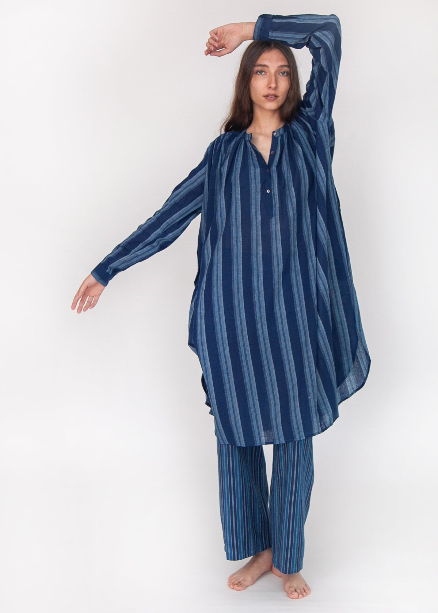 Louise Modern Stripe Pant - Blue