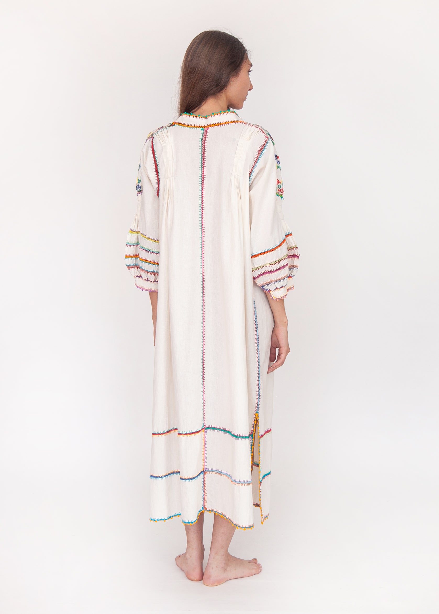 Sirena Dress Natural Long Sleeves
