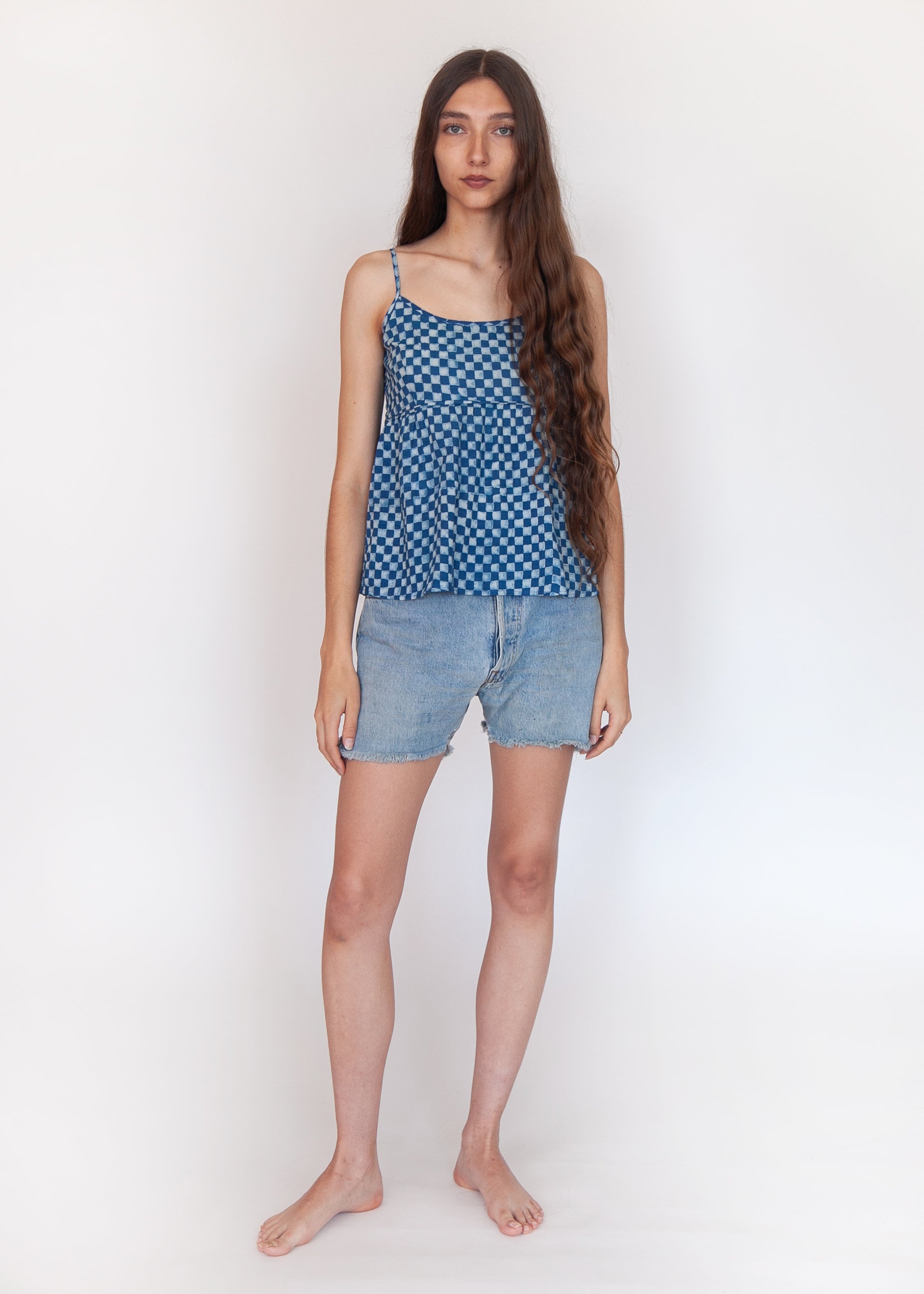 Gaia Ananta Camisole - Natural Indigo