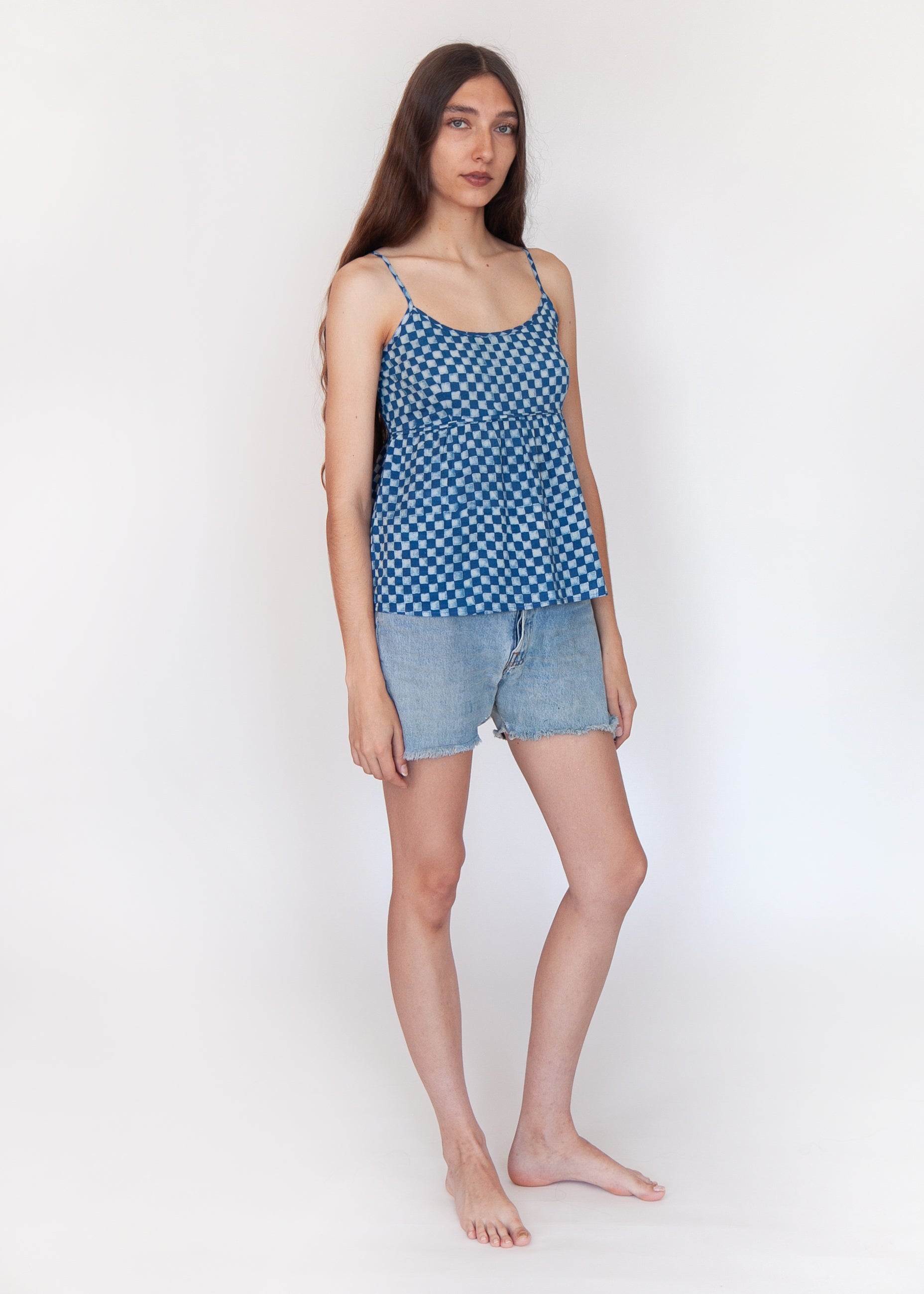 Gaia Ananta Camisole - Natural Indigo