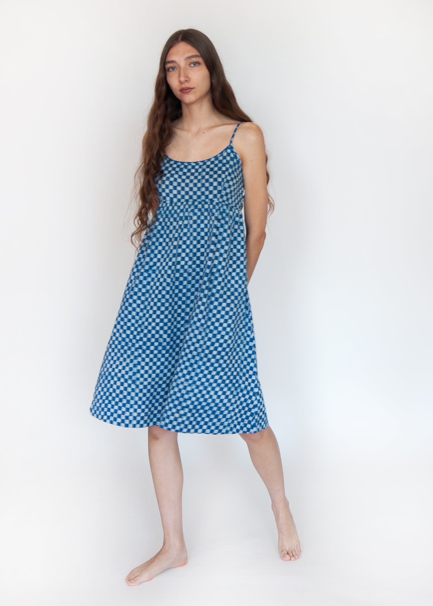 Gaia Ananta Slip Dress - Natural Indigo