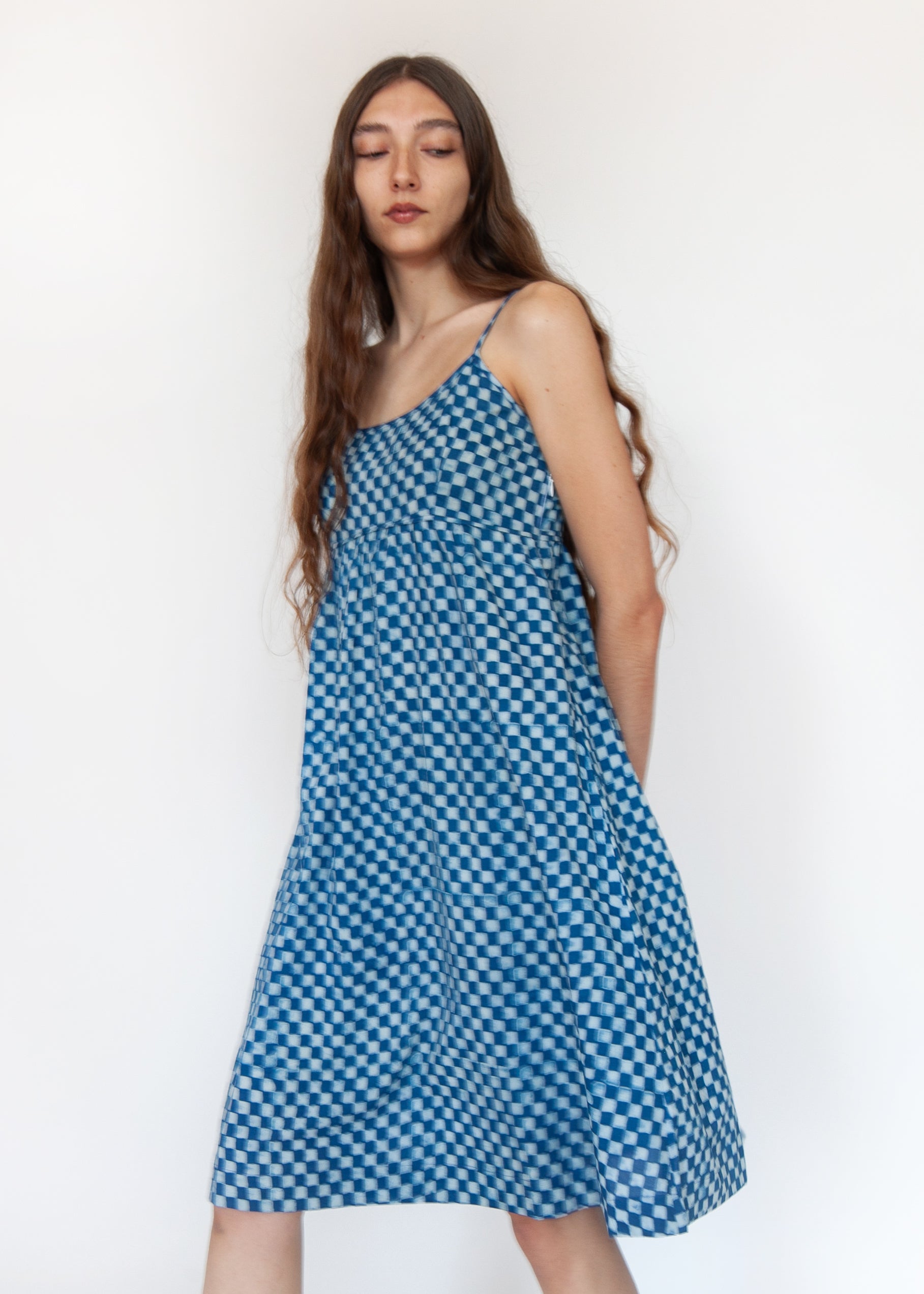 Gaia Ananta Slip Dress - Natural Indigo